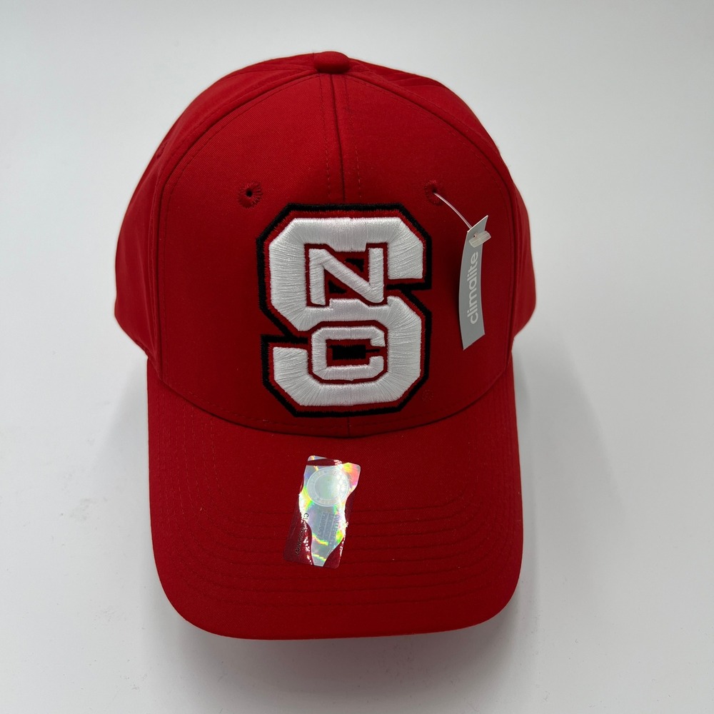 NC State Wolfpack Red Adjustable Hat Cap Embroidered Logo NCAA New